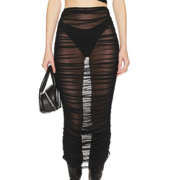 Superdown Nevaeh Sheer Ruched Black Cover Up – NWT Size Small - Picture 1 of 4